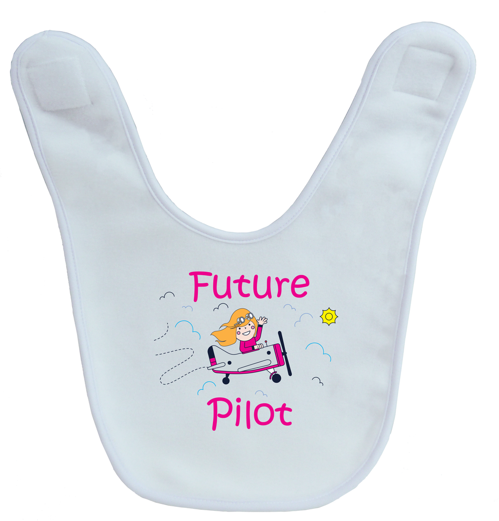 Future Pilot In a Plane Baby Bib