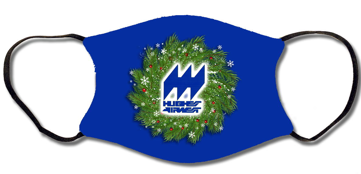 Hughes Airwest Christmas Face Mask