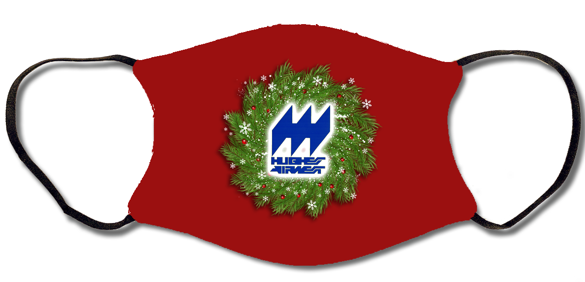 Hughes Airwest Christmas Face Mask