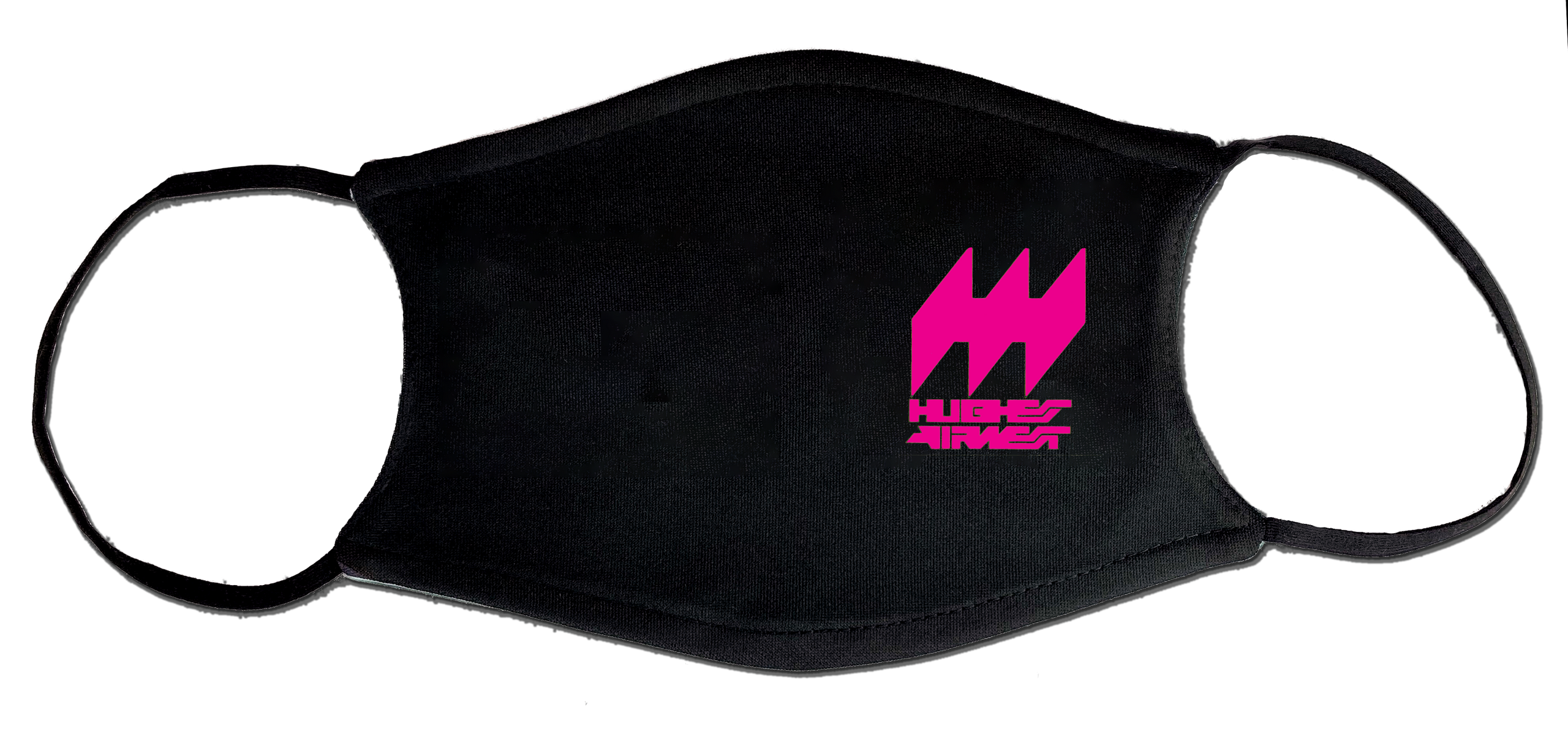 Hughes Air West Pink Logo Face Mask
