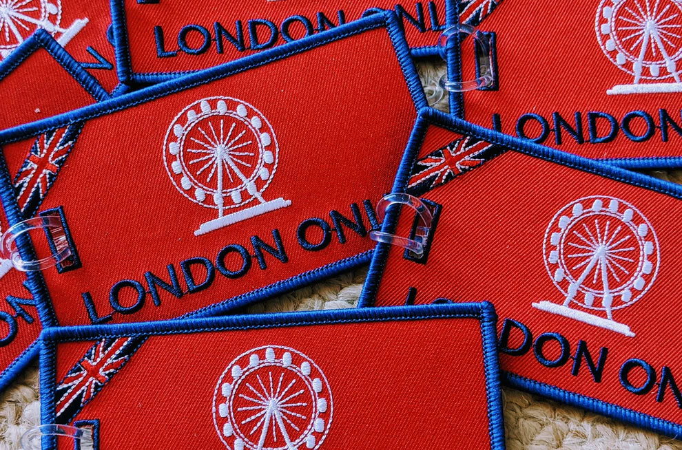 London Only - Embroidered Bag Tag