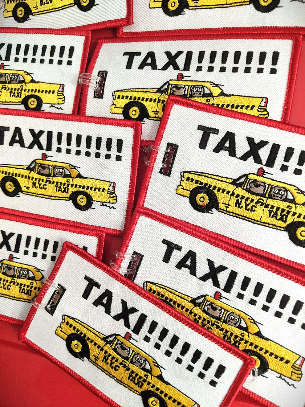 Taxi! - Embroidered Bag Tag