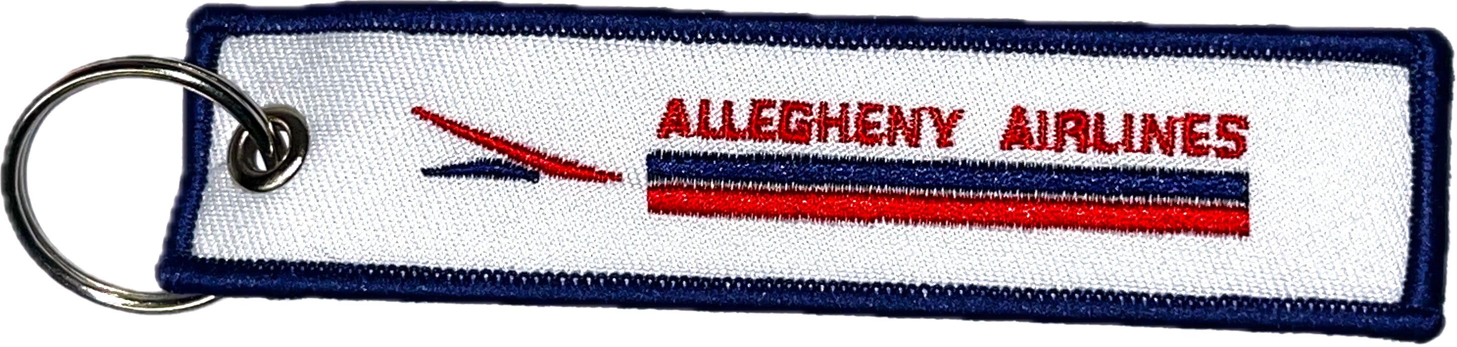 Embroidered Allegheny Airlines Blue Logo Key Tag