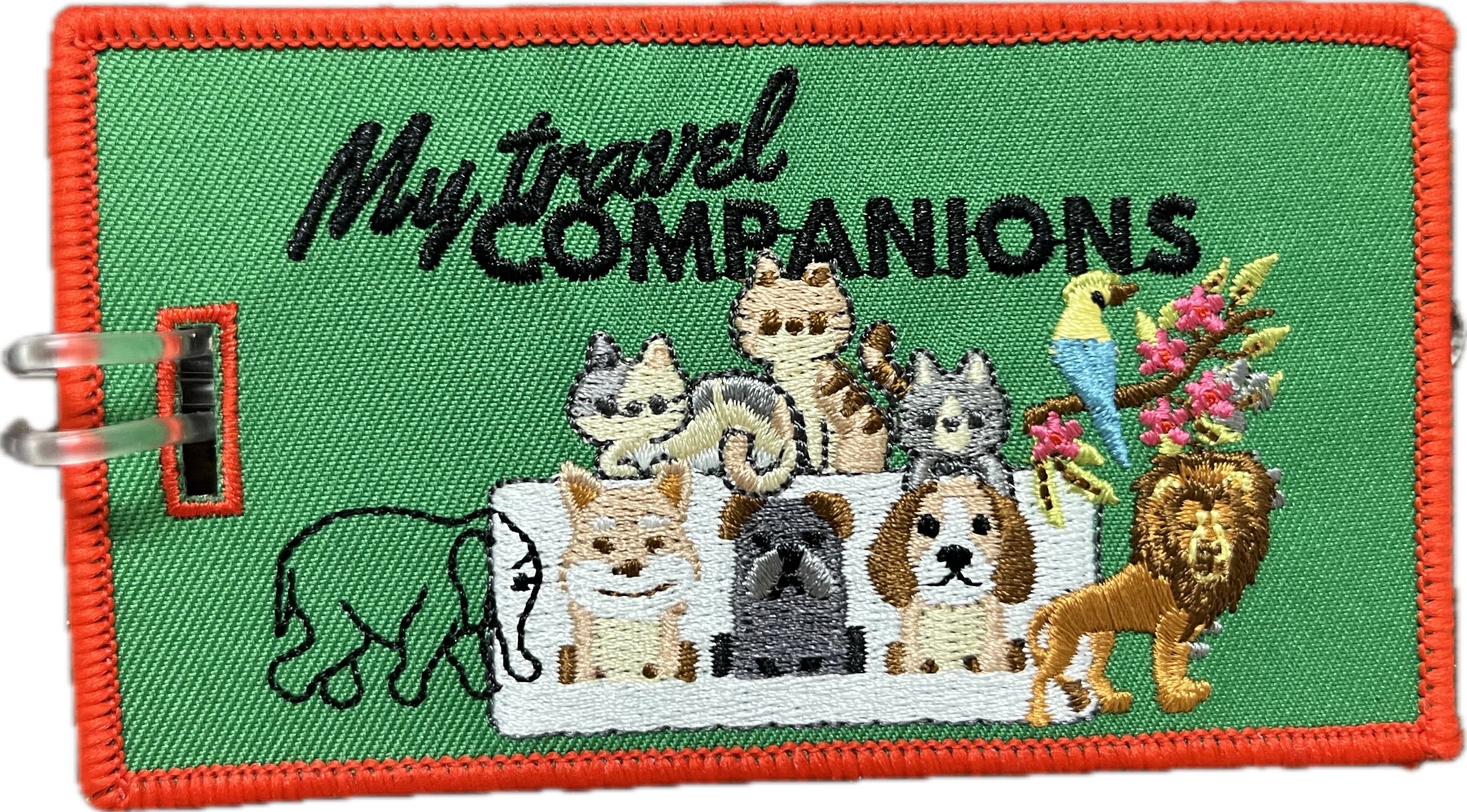 My Travel Companions - Embroidered Bag Tag