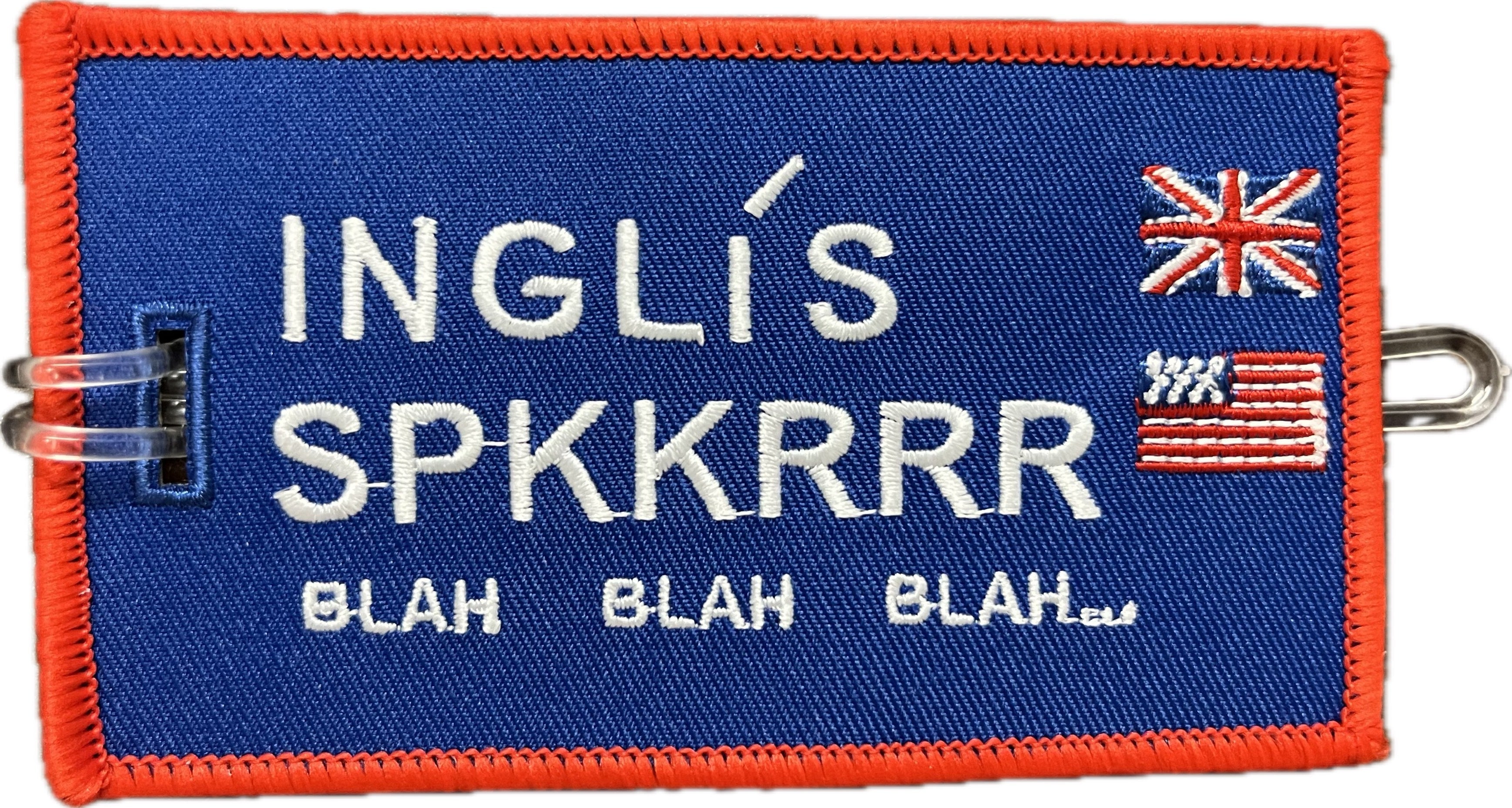 English Speaker - Embroidered Bag Tag