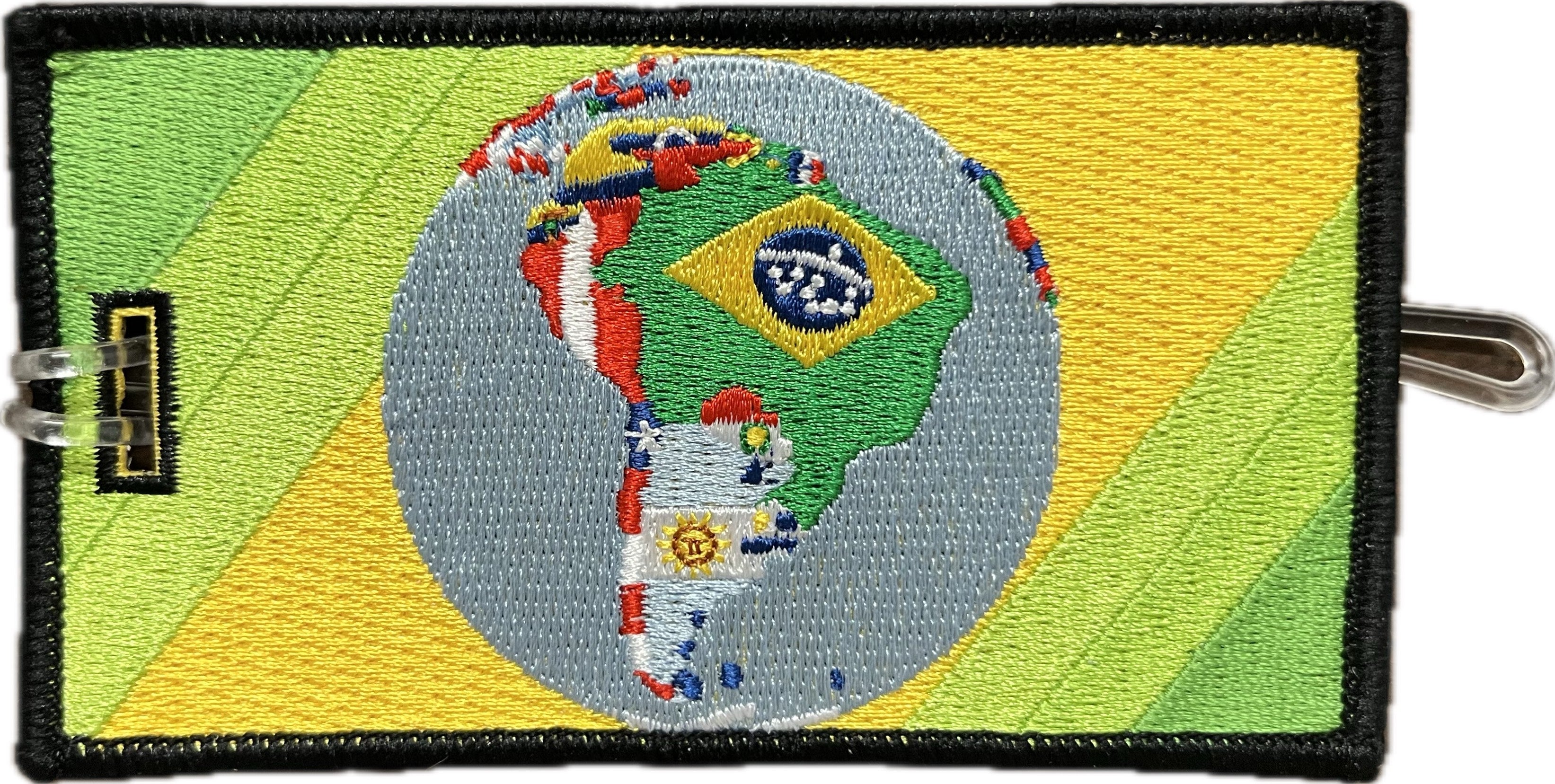 Africa Flags - Embroidered Bag Tag