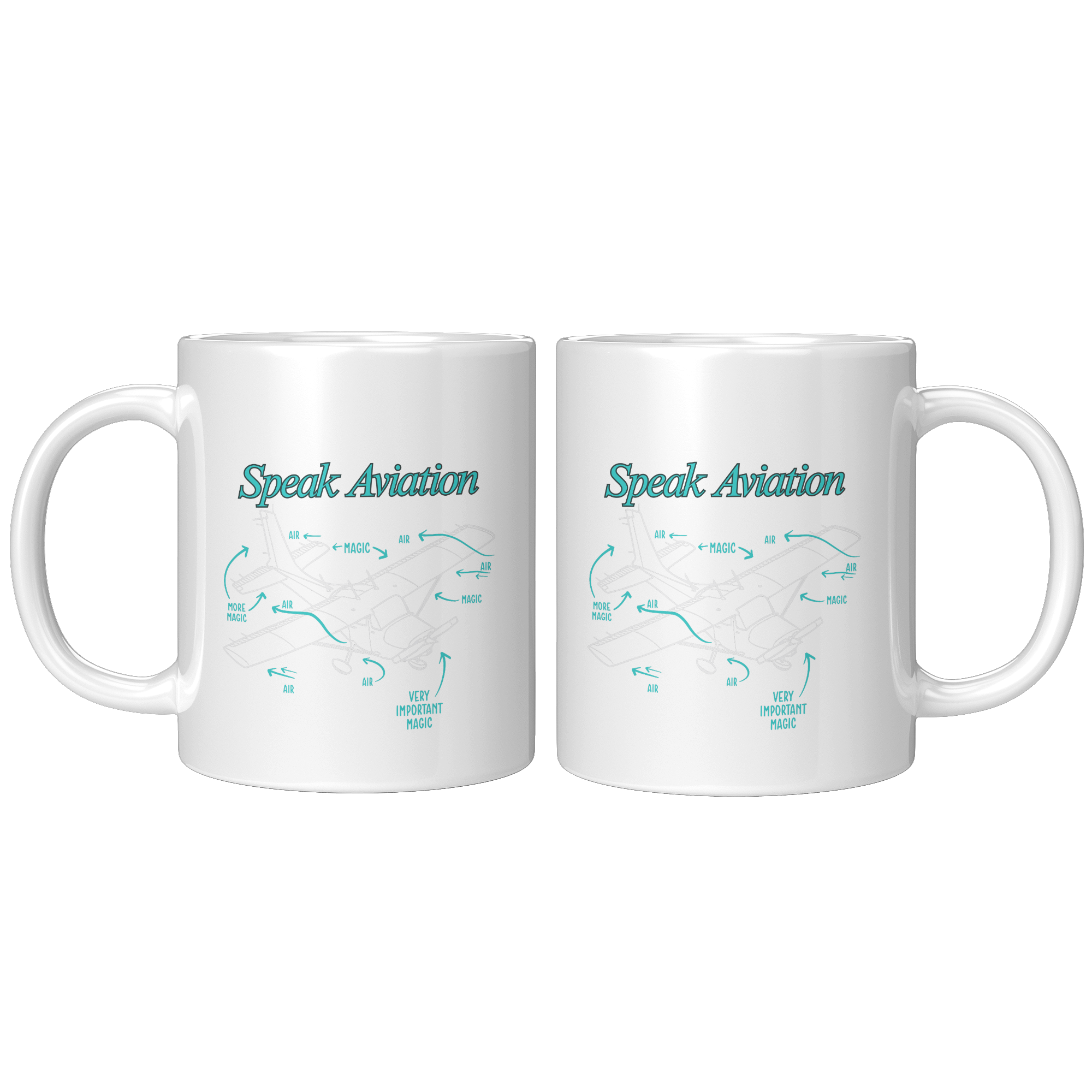 I Speak Aviation Coffee Mug - Aviator Gift