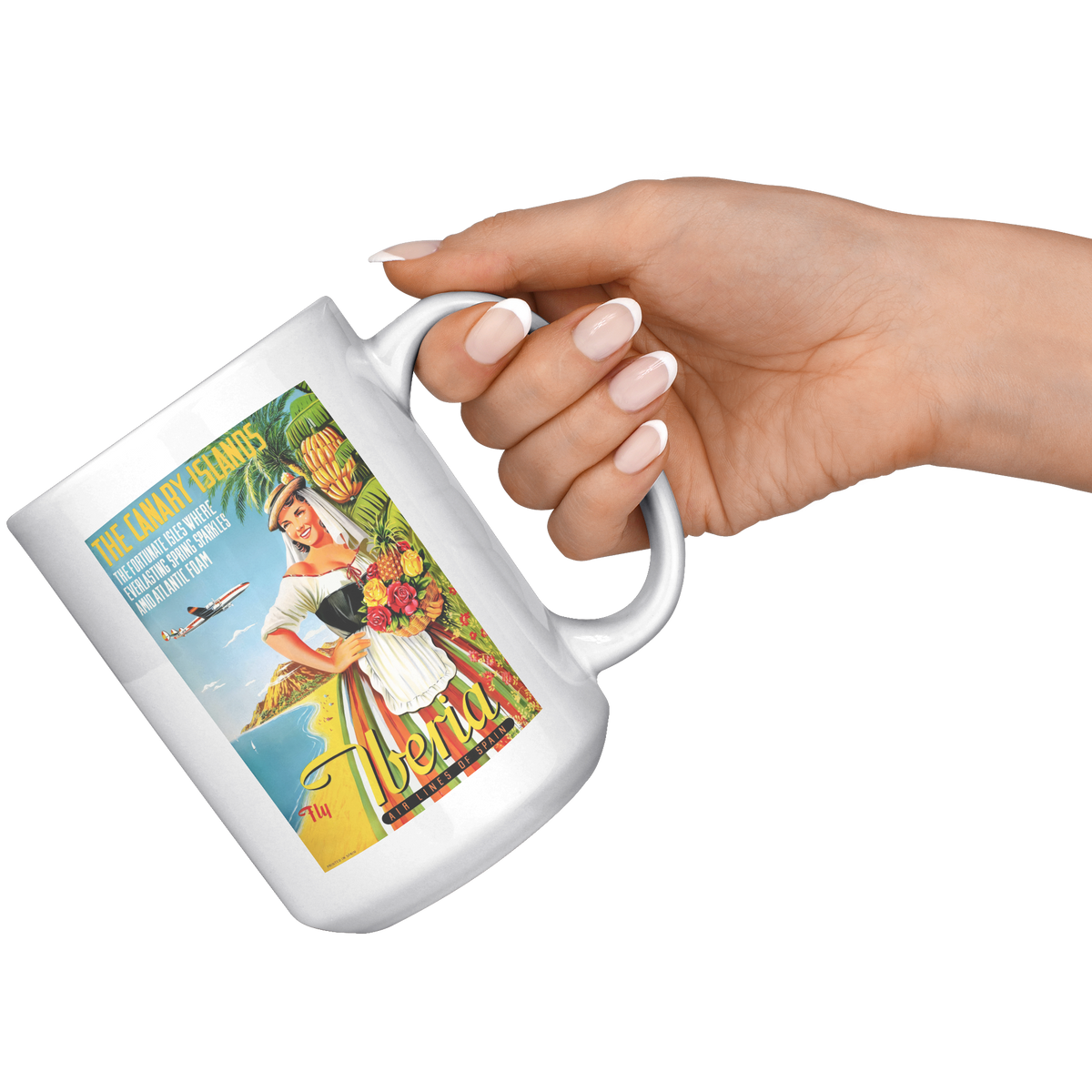 Iberia_Vintage_Canary_Islands_Travel_Pos_15oz_White_RH_Model_Mockup.png_16296895