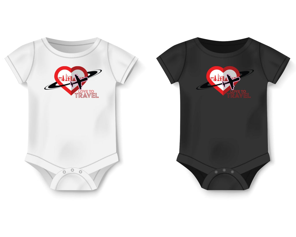 Valentine Love to Travel Infant Onesie