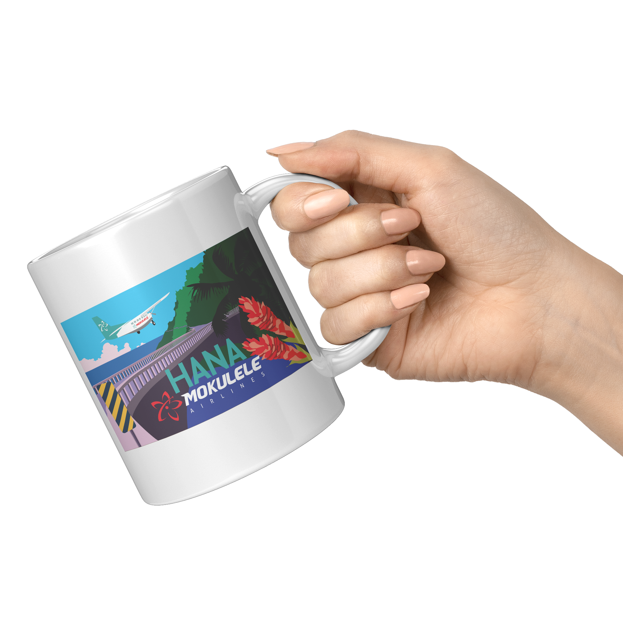 Mokulele_Airlines_Coffee_Mug_Featuring_H_11oz_White_RH_Model_Mockup.png