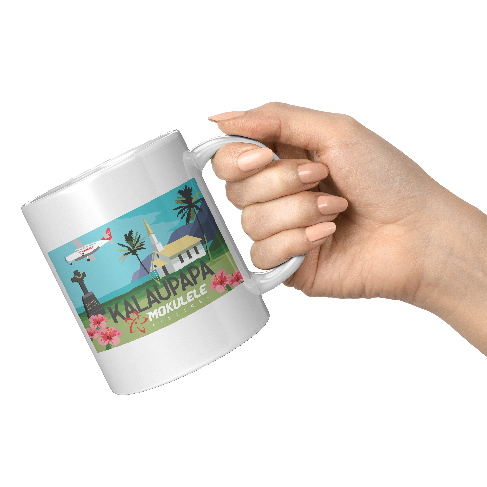 Mokulele_Airlines_Coffee_Mug_Featuring_K_11oz_White_RH_Model_Mockup.png