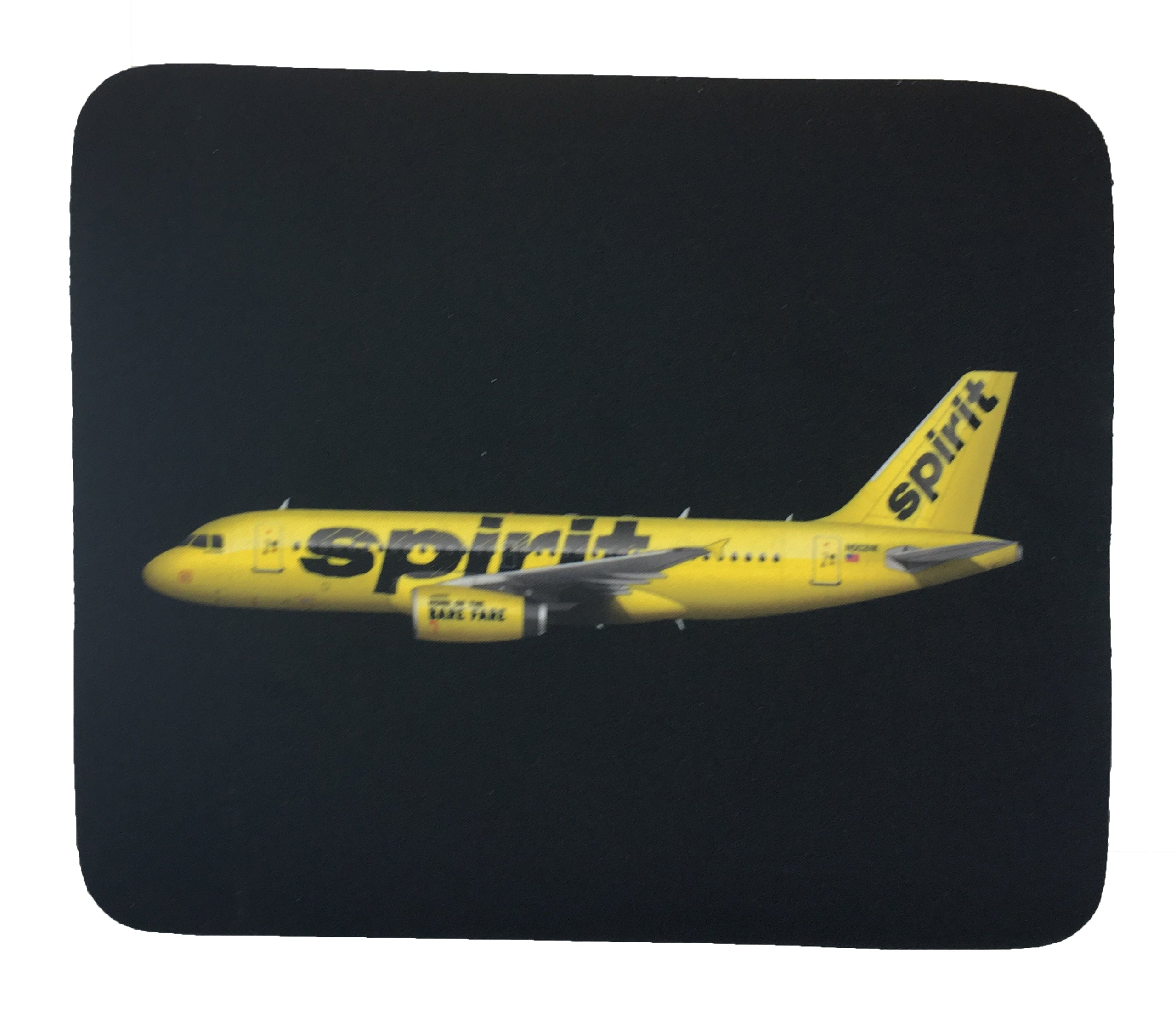 Spirit Airlines Yellow Livery A319 Mousepad