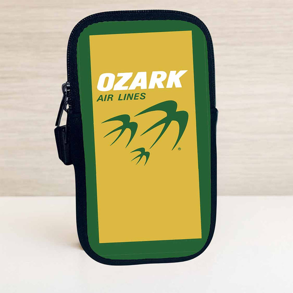Ozark Airlines Yellow Logo Travel Pouch