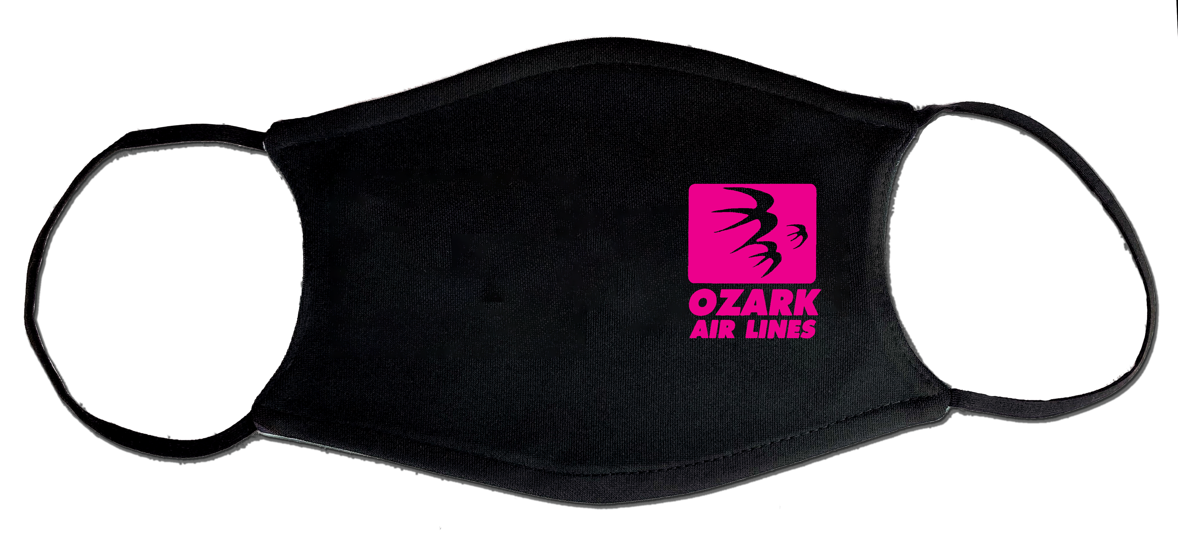 Ozark Airlines Pink Logo Face Mask