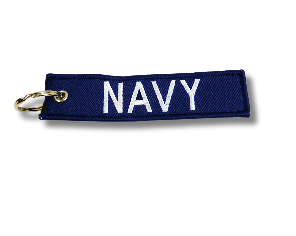 Navy Key Tag