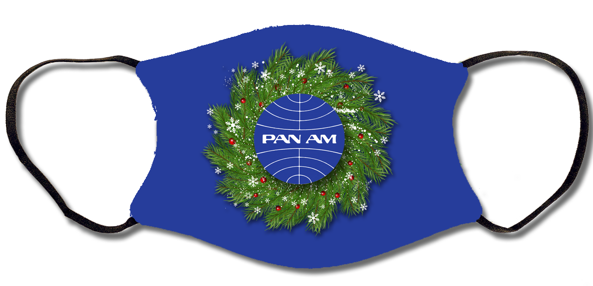 Pan Am Christmas Face Mask