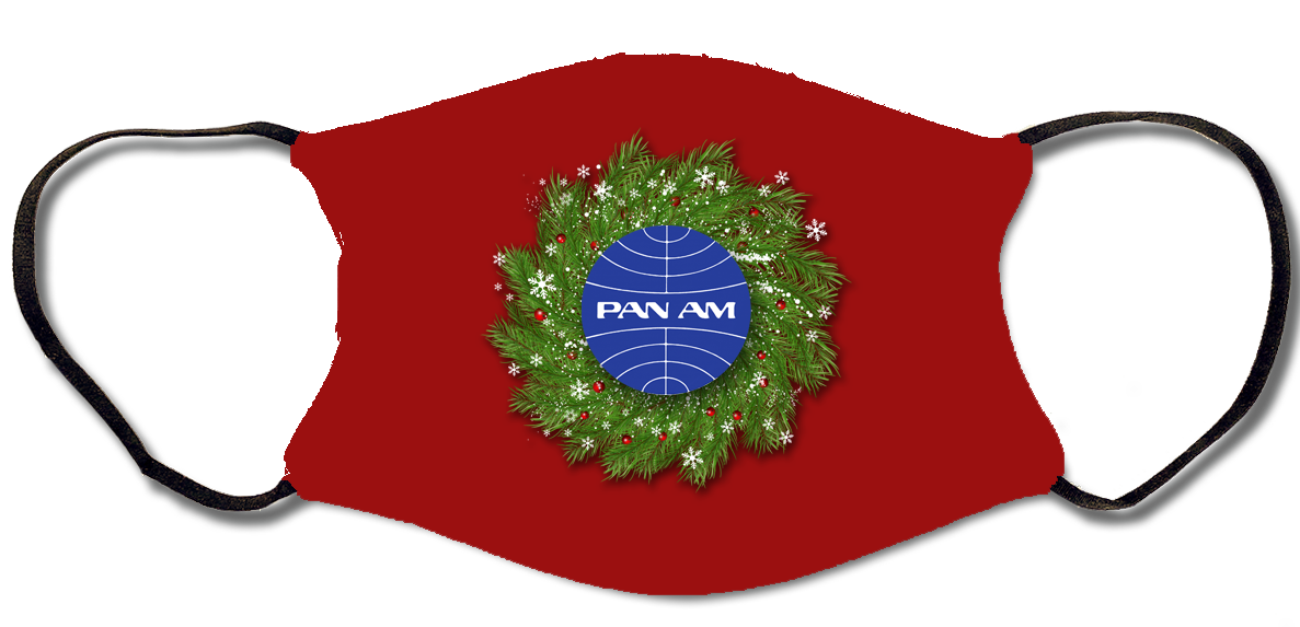 Pan Am Christmas Face Mask
