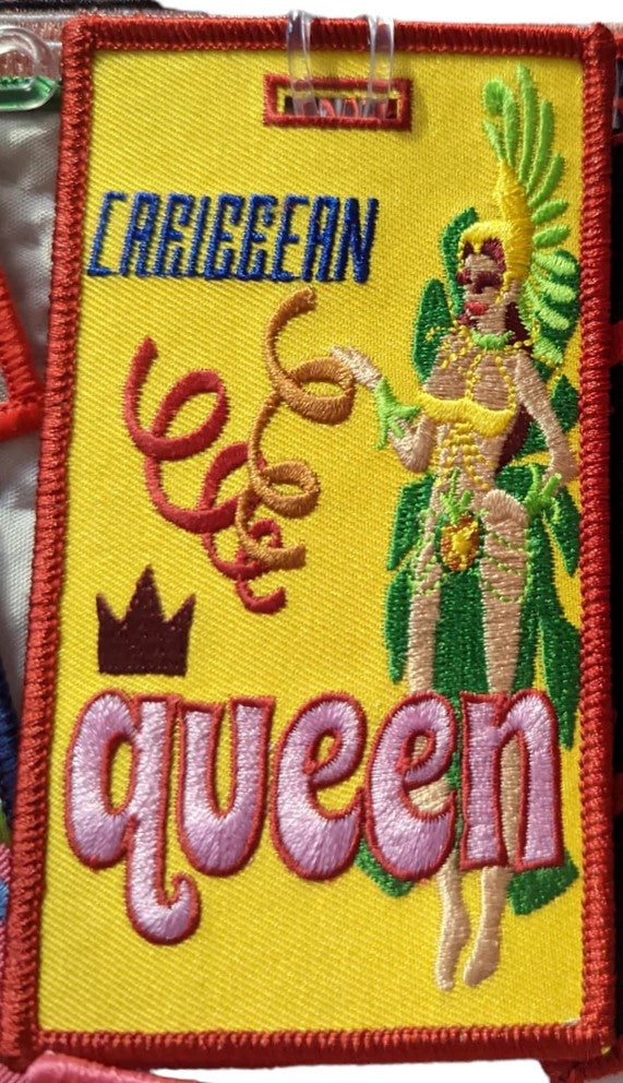 Caribbean Queen - Embroidered Bag Tag