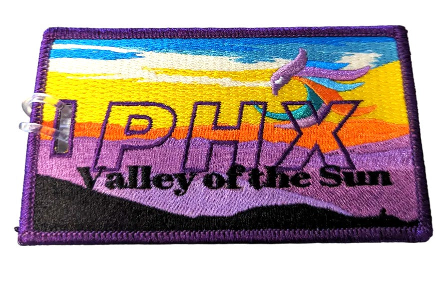 PHX - Valley Of The Sun - Embroidered Bag Tag