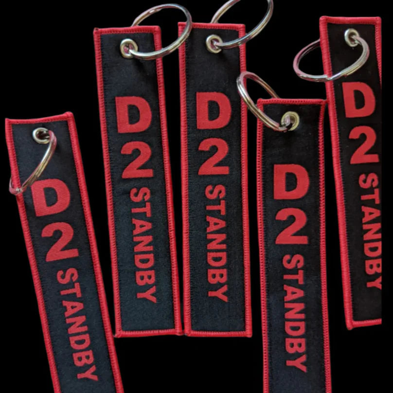 D2 Standby RED Luggage Tag