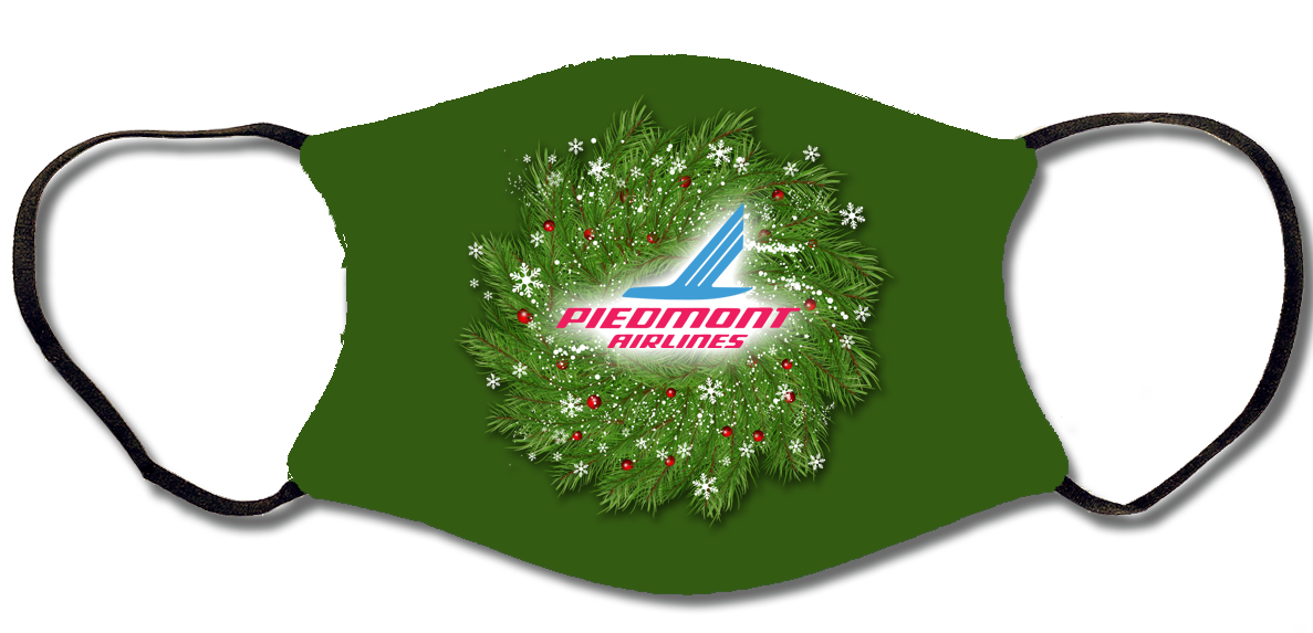 Piedmont Airlines Christmas Face Mask