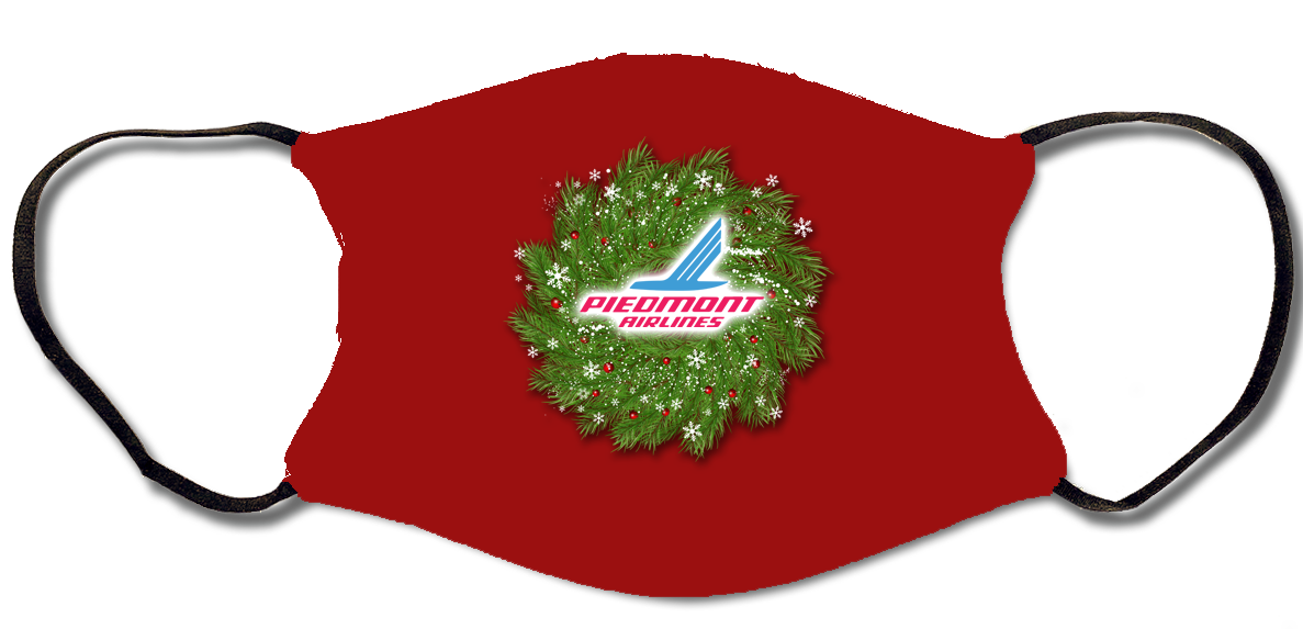 Piedmont Airlines Christmas Face Mask
