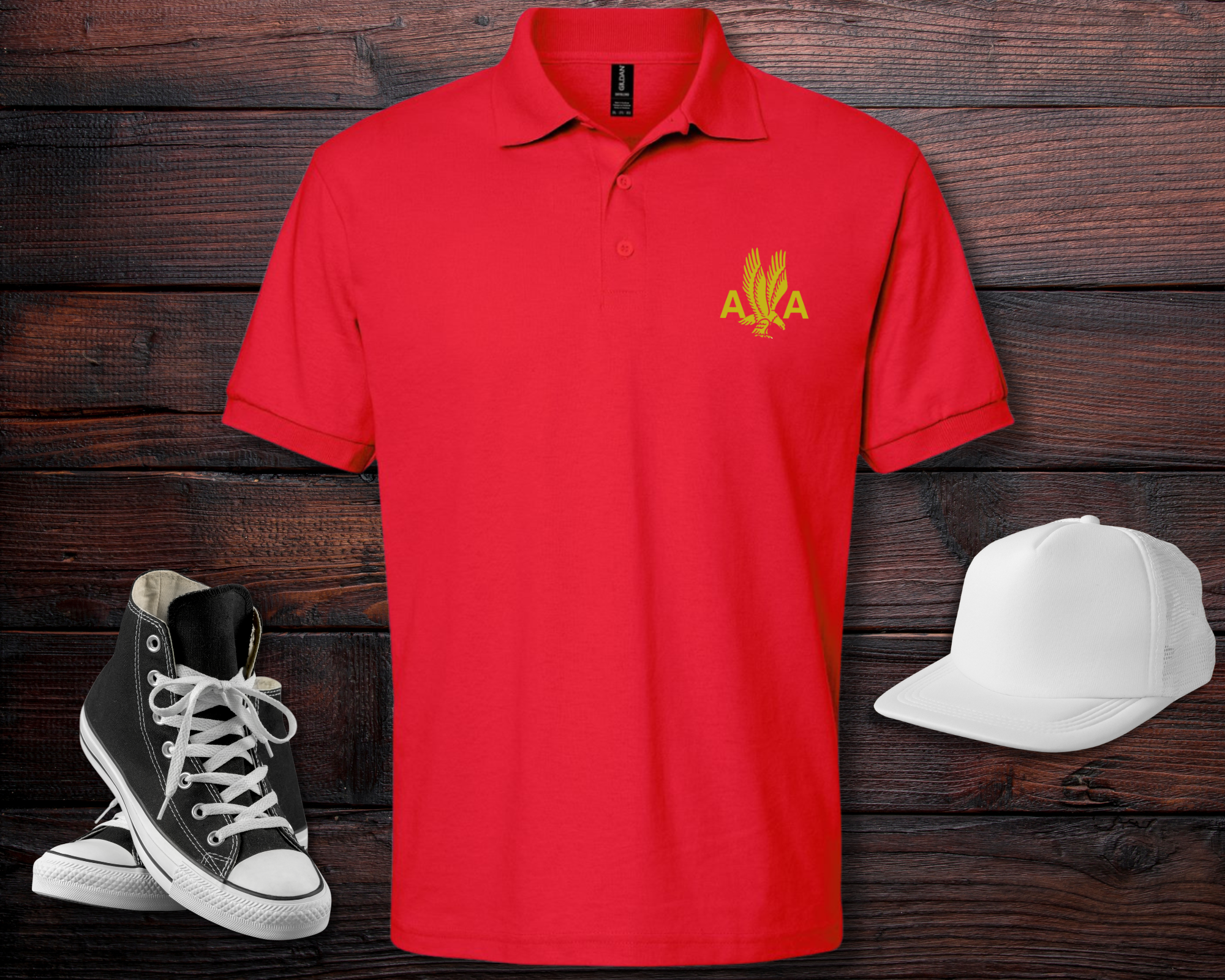 Men's Polo with American Airlines 1940's Logo