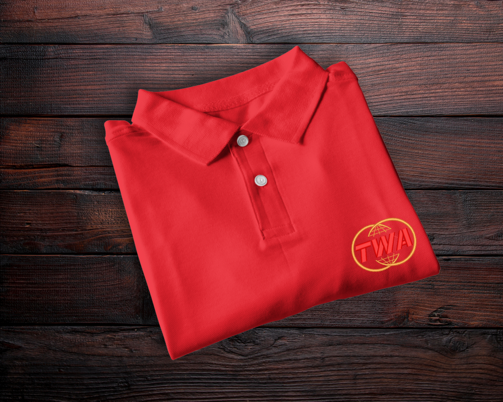 TWA Globe Logo Embroidered Polo
