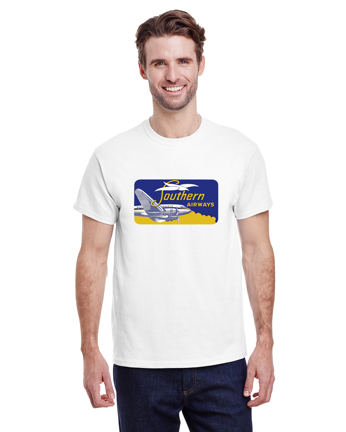 Southern Airways Vintage Bag Sticker T-shirt