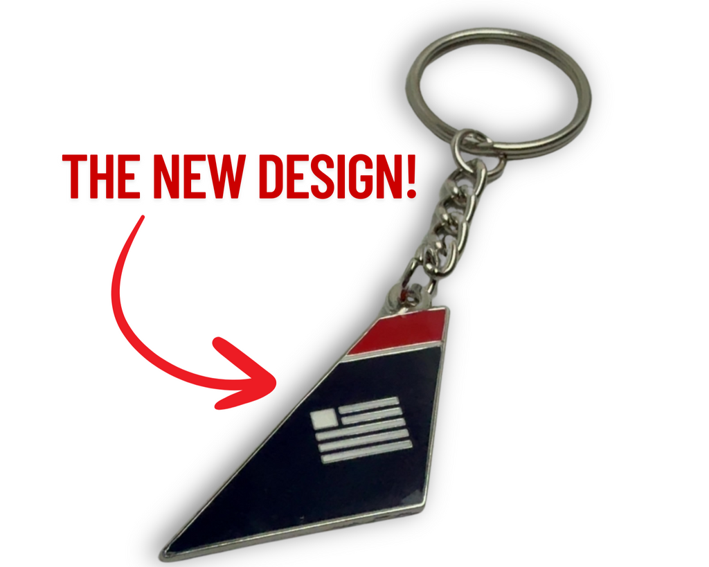 US Airways Livery Tail Keychain