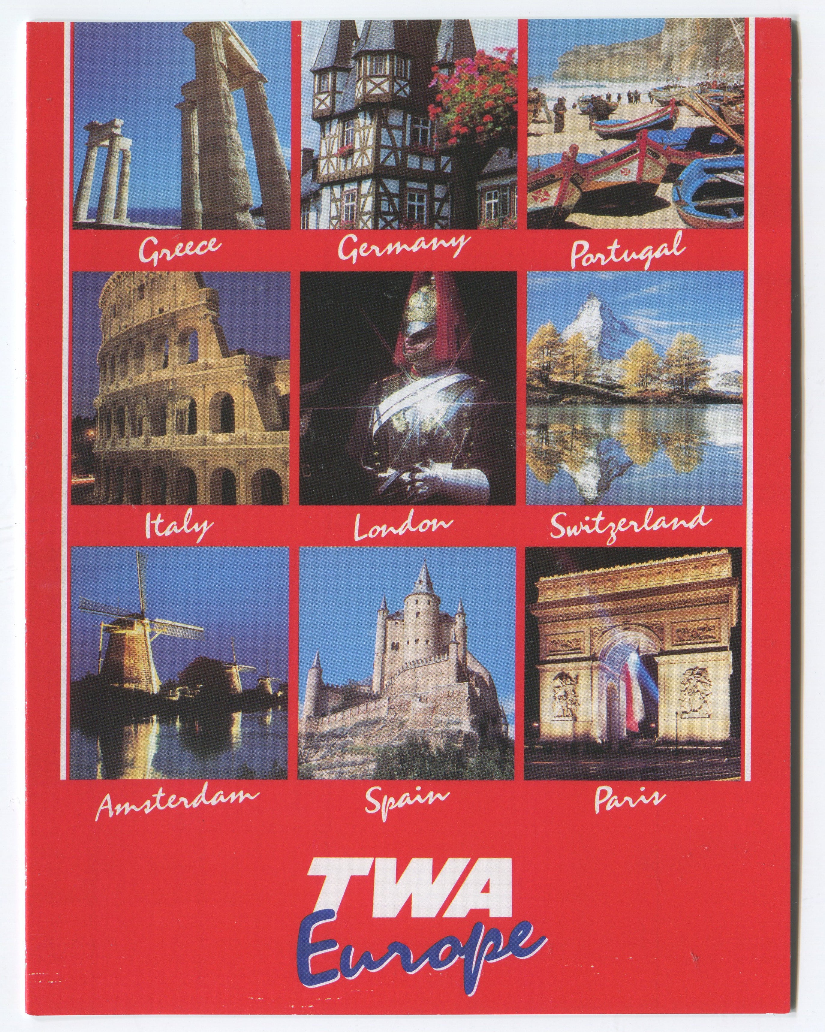 TWA Europe Travel Poster
