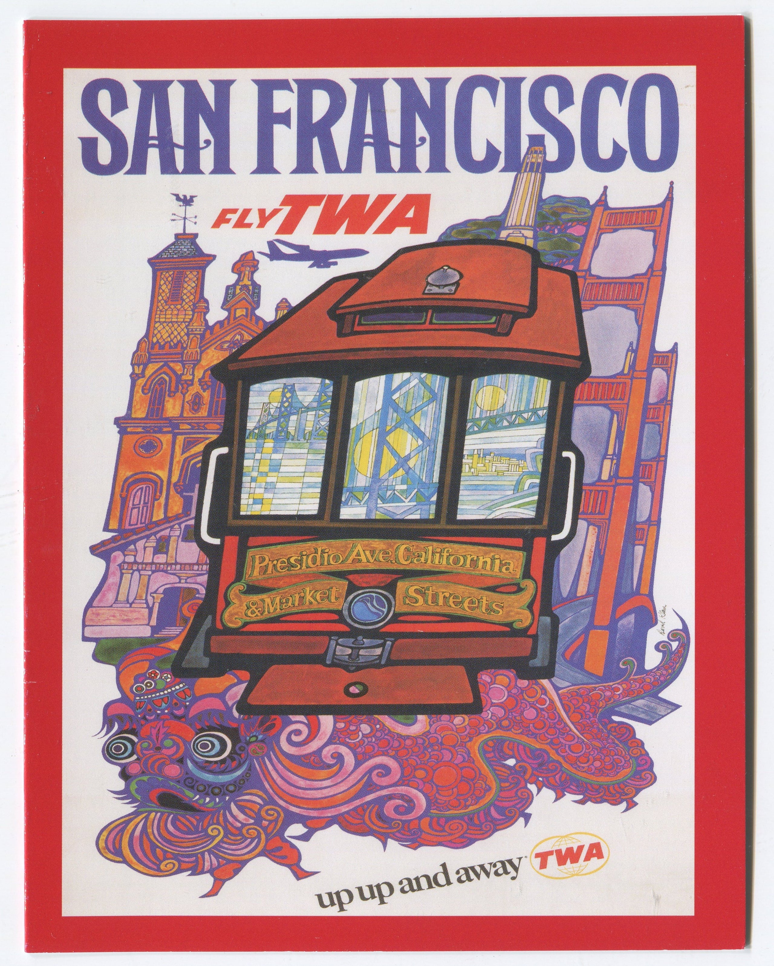 TWA San Francisco Travel Poster Note Card