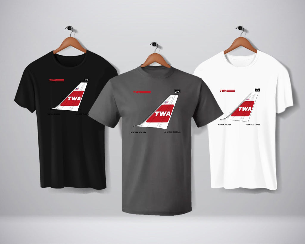 TWA JFK Hub - Unisex Ash Grey T-Shirt