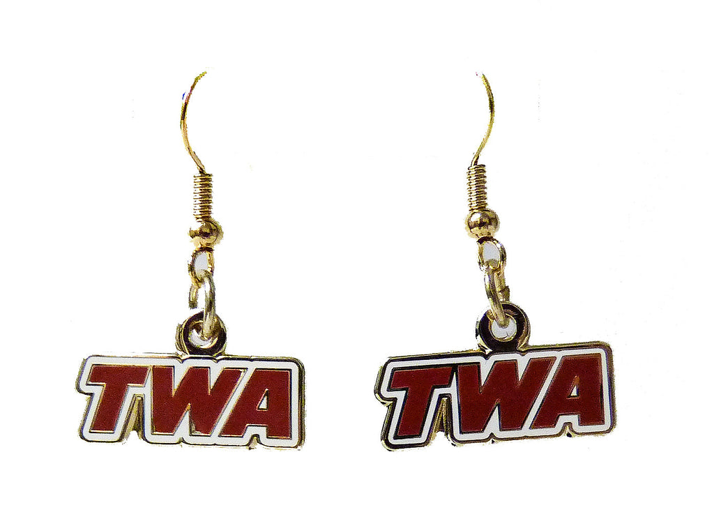 TWA Red Logo Earrings