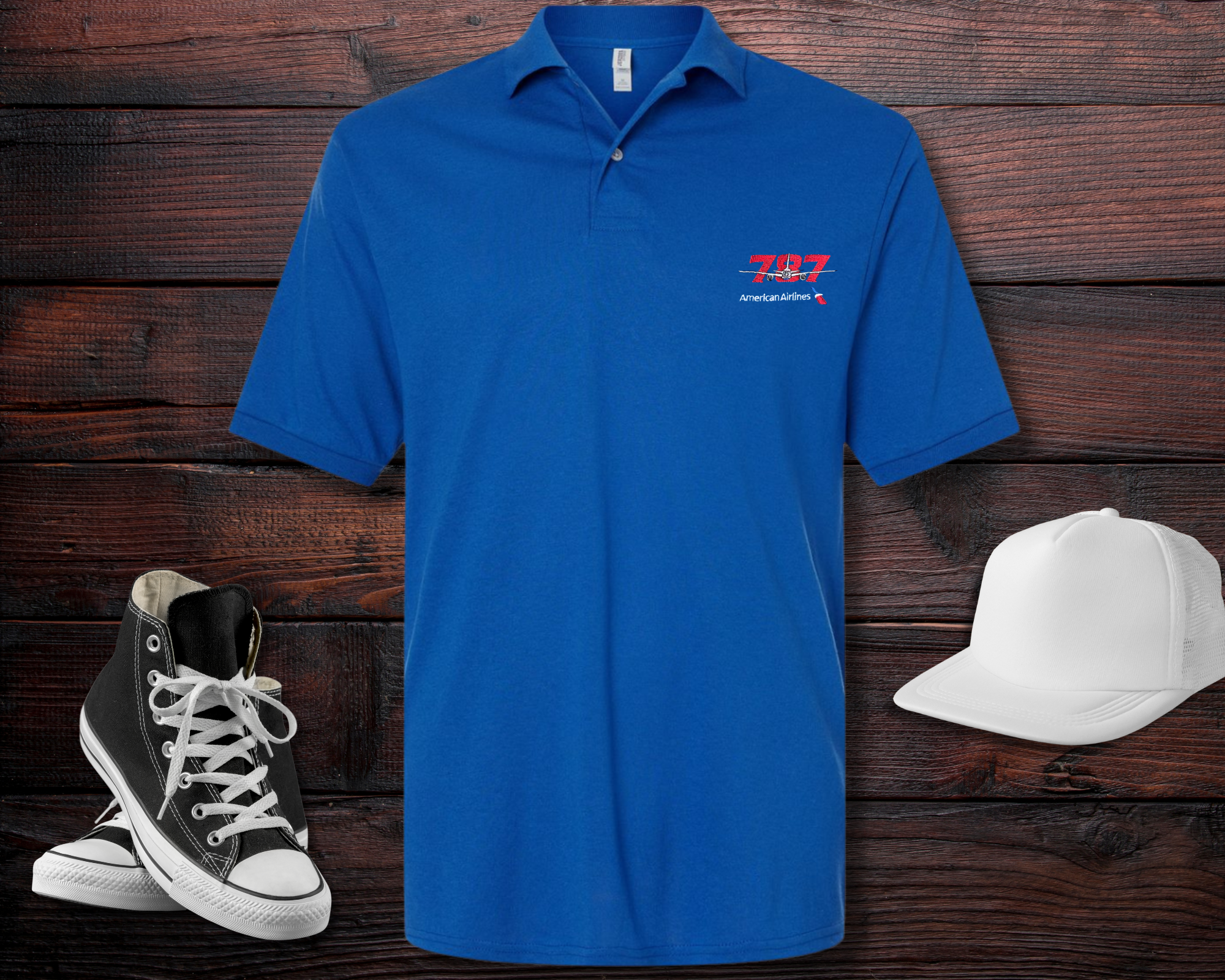 AA 787 Wicking Polo
