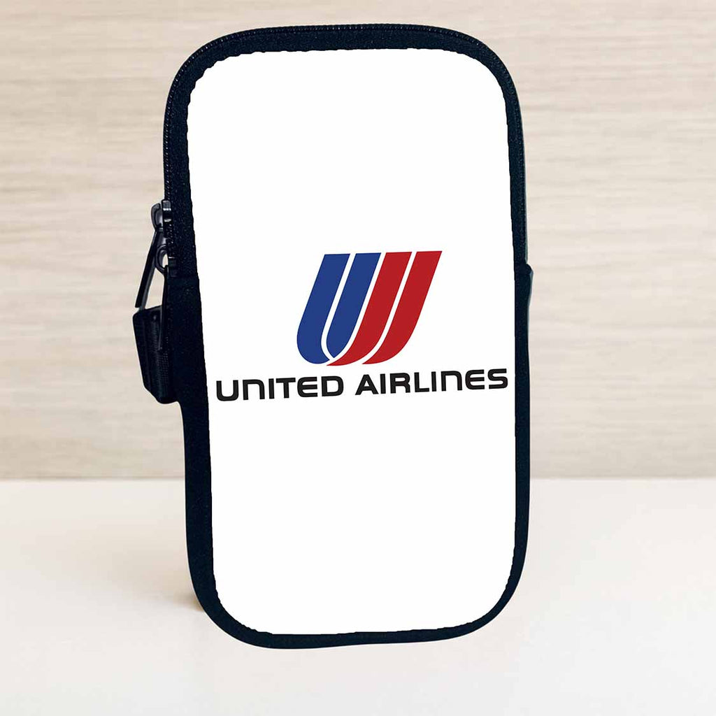 United Airlines 1974 Tulip Logo Travel Pouch