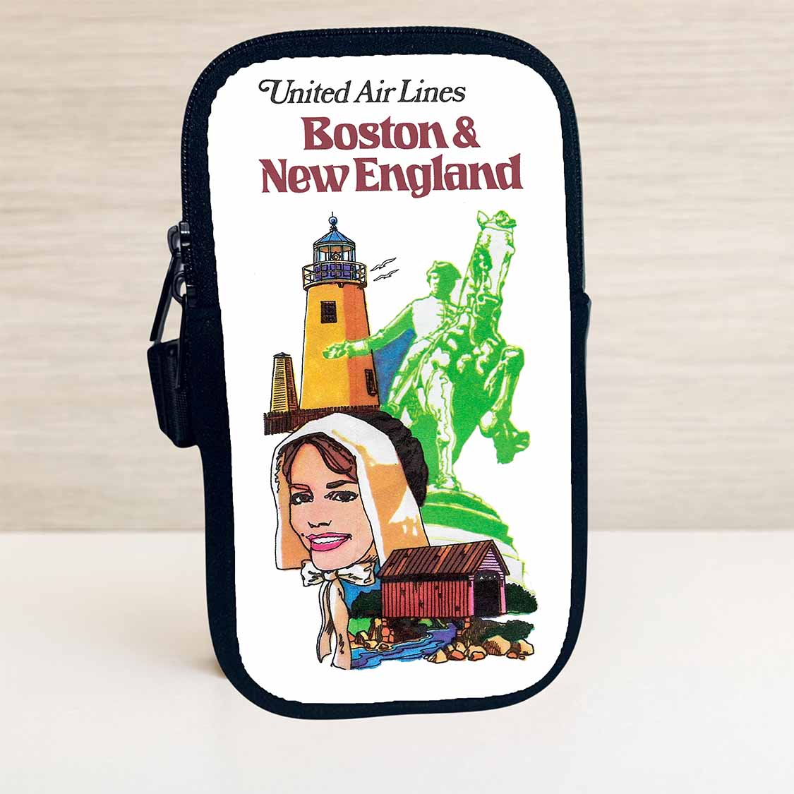United Airlines Boston & New England Travel Pouch