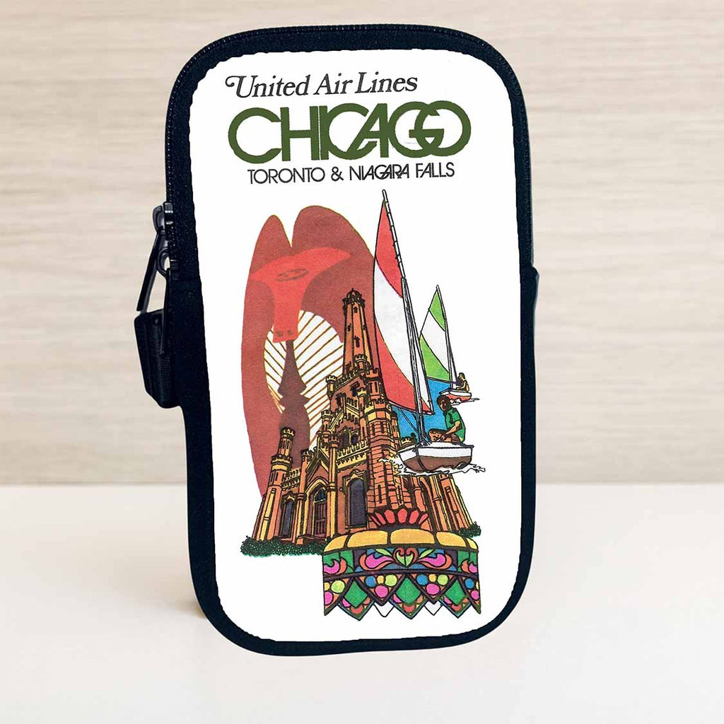 United Airlines Chicago, Toronto & Niagra Falls Travel Pouch