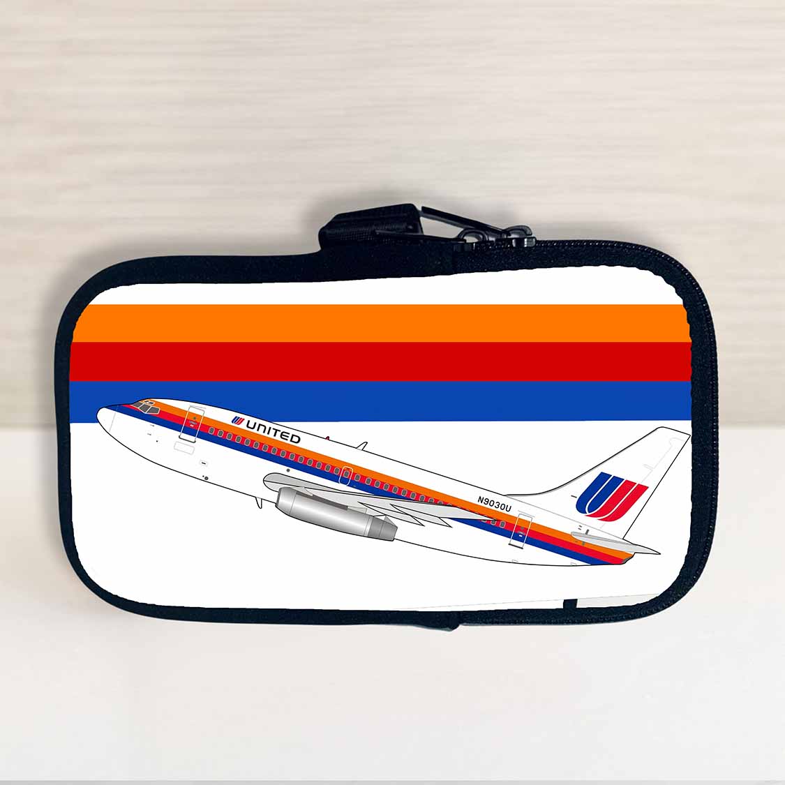 United Airlines Tulip Livery Travel Pouch
