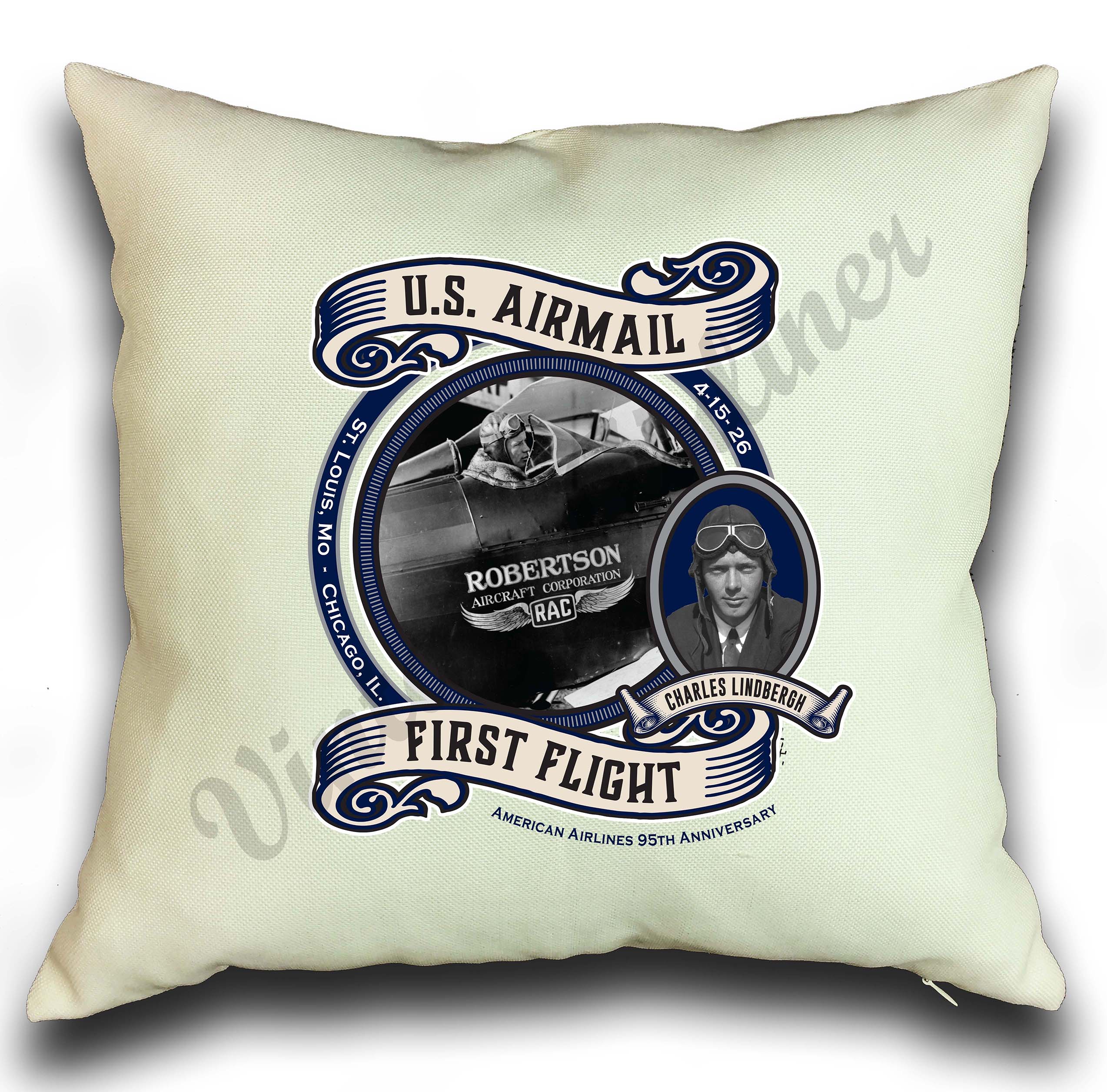 AA 95th Anniversary Linen Pillow Case Cover