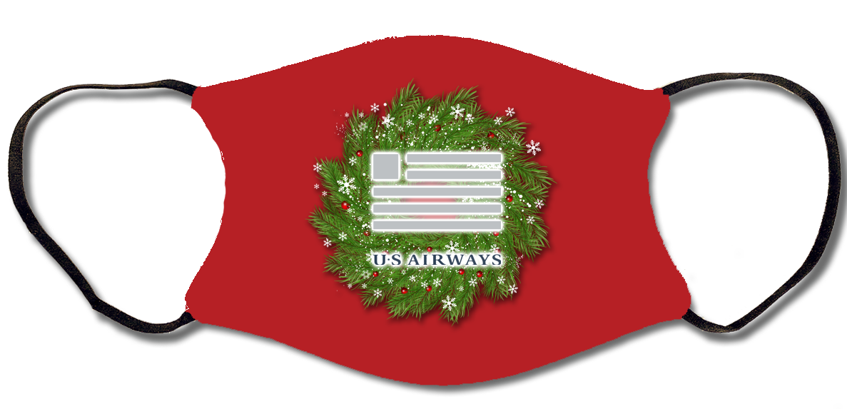 US Airways Christmas Face Mask
