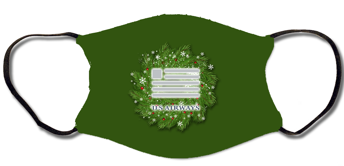 US Airways Christmas Face Mask