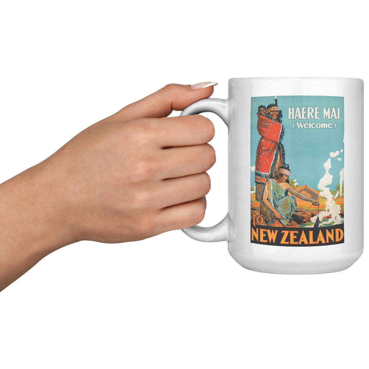 Vintage_Haere_Mai_Welcome_to_New_Zealand_15oz_White_LH_Model_Mockup.png_16291720