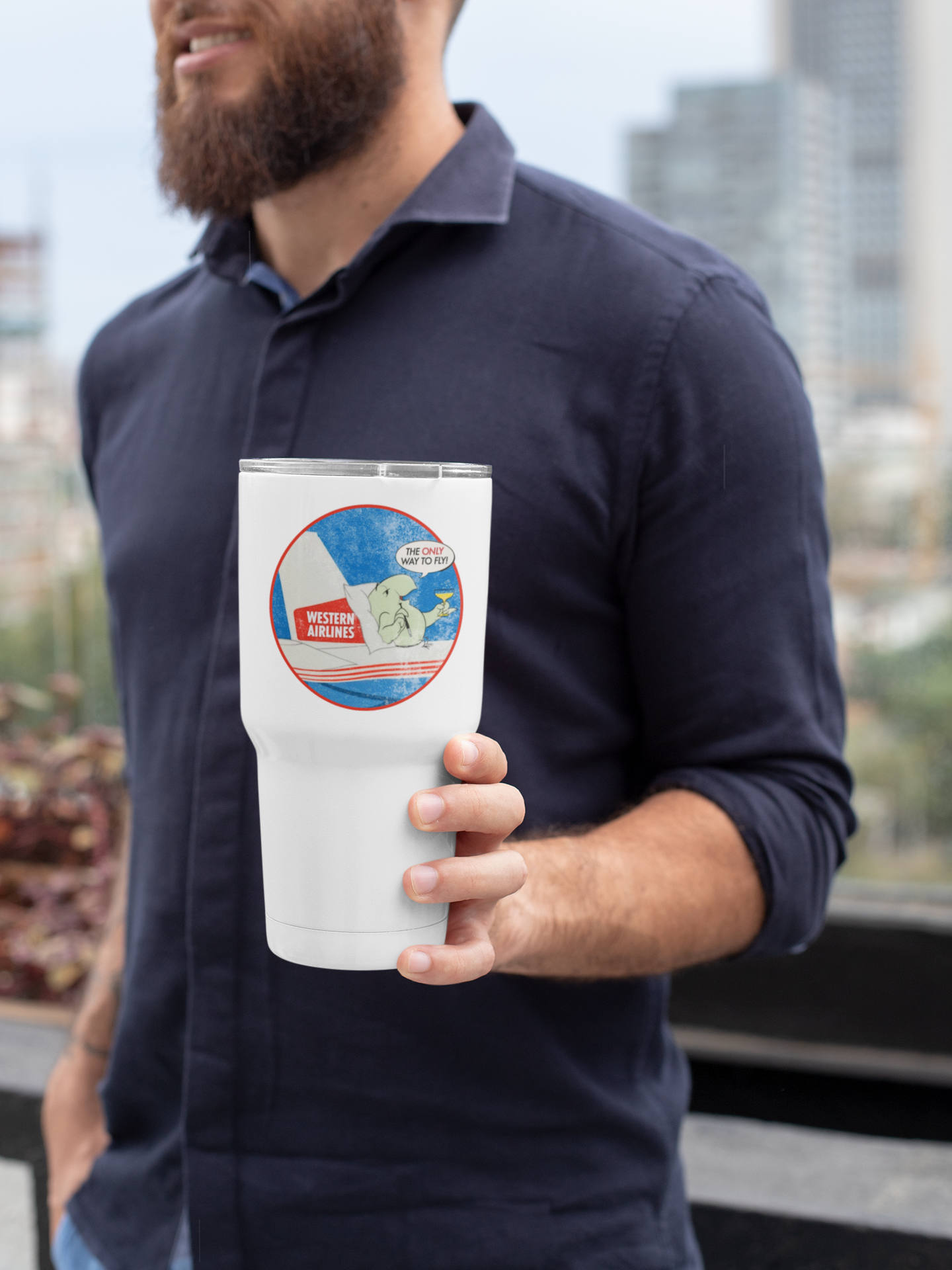 Western Airlines Wally Bird Tumbler