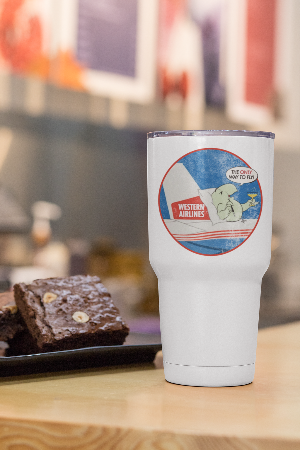 Western Airlines Wally Bird Tumbler