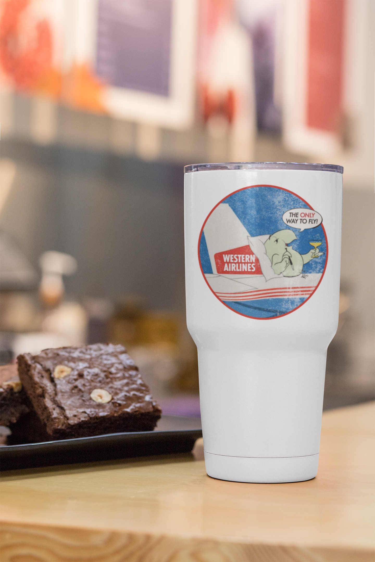 Western Airlines Wally Bird Tumbler