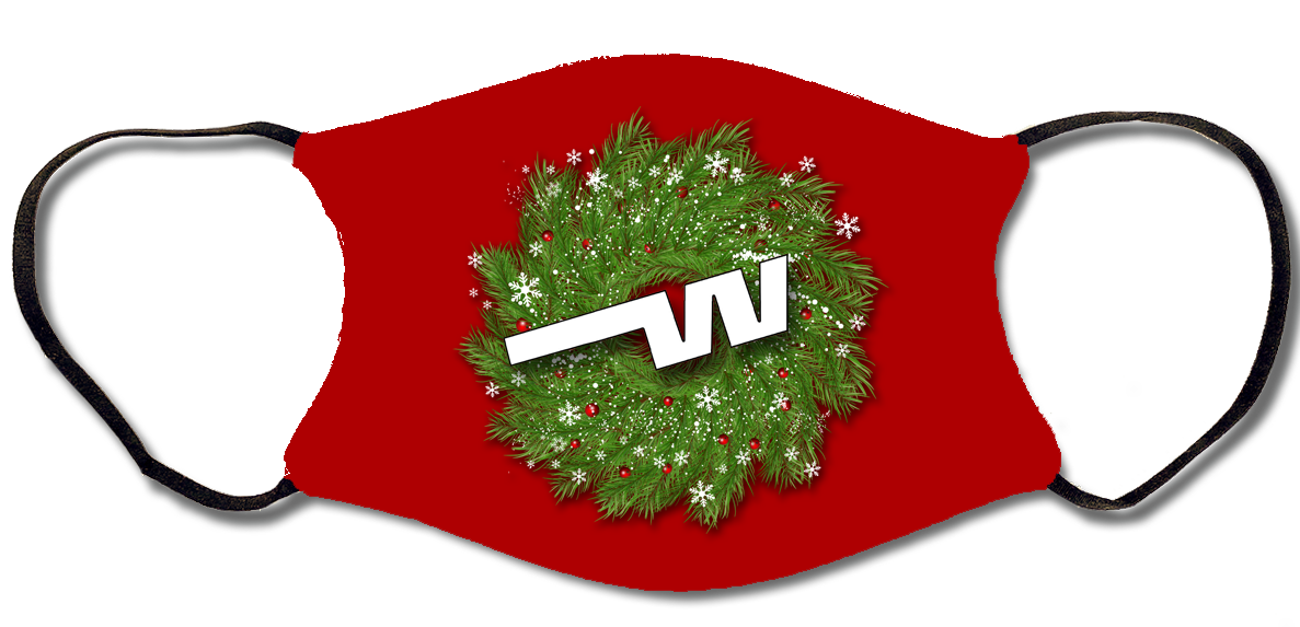 Western Airlines Christmas Face Mask