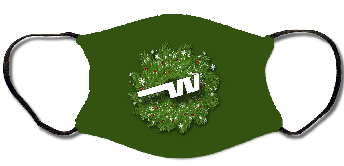 Western Airlines Christmas Face Mask