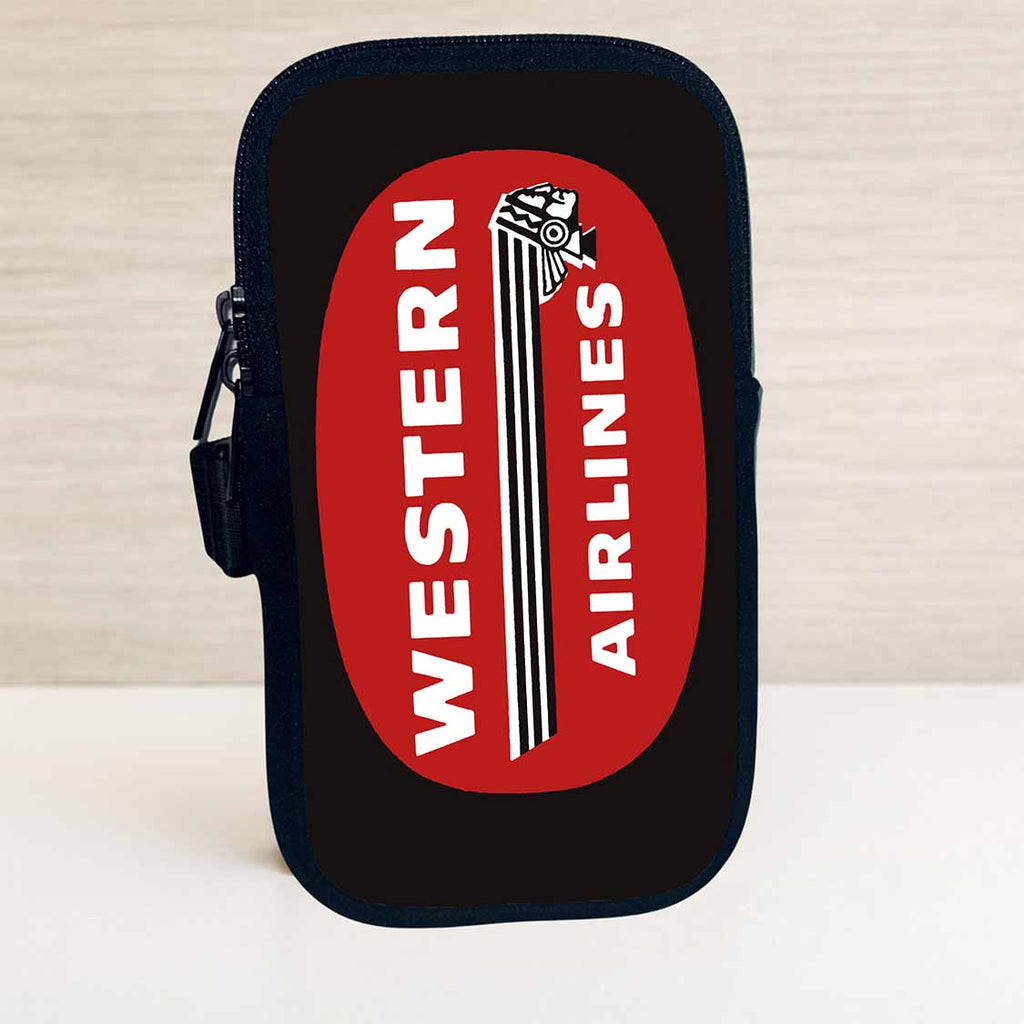 Western Airlines 1950's Vintage Logo Travel Pouch