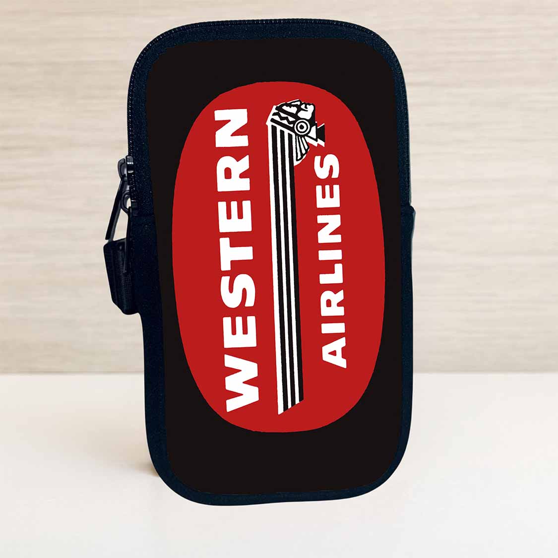 Western Airlines 1950's Vintage Logo Travel Pouch